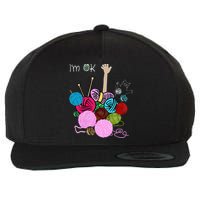 IM Ok Crochet And Knitting Funny Crocheting Wool Snapback Cap