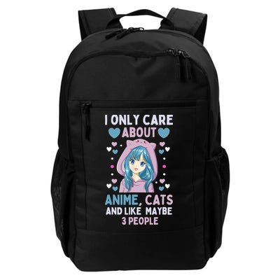 I Only Care About Anime & Cats And Like 3 People Japan Anime Backpack