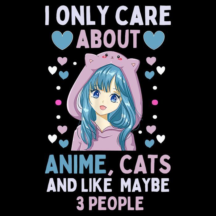 I Only Care About Anime & Cats And Like 3 People Japan Anime Bucket Hat