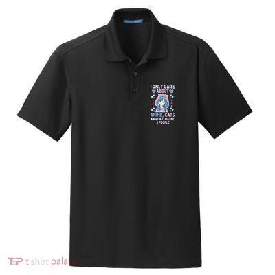 I Only Care About Anime & Cats And Like 3 People Japan Anime Dry Zone Grid Polo