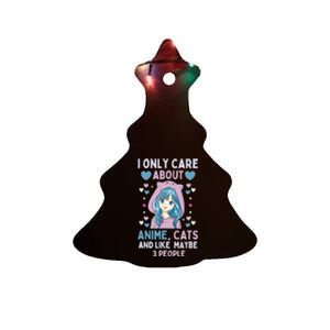 I Only Care About Anime & Cats And Like 3 People Japan Anime Ceramic Tree Ornament