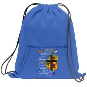 I Only Can Imagine Faith Christian Faith Jesus God Lover Meaningful Gift Sweatshirt Cinch Pack Bag