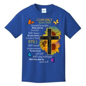 I Only Can Imagine Faith Christian Faith Jesus God Lover Meaningful Gift Kids T-Shirt