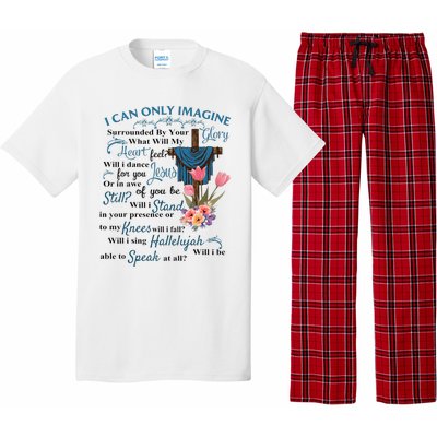 I Only Can Imagine Faith Christian Faith Jesus God Lover Pajama Set