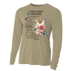 I Only Can Imagine Faith Christian Faith Jesus God Lover Cooling Performance Long Sleeve Crew