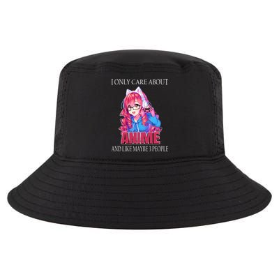 I Only Care About Anime And Like Maybe 3 People Funny Cool Comfort Performance Bucket Hat