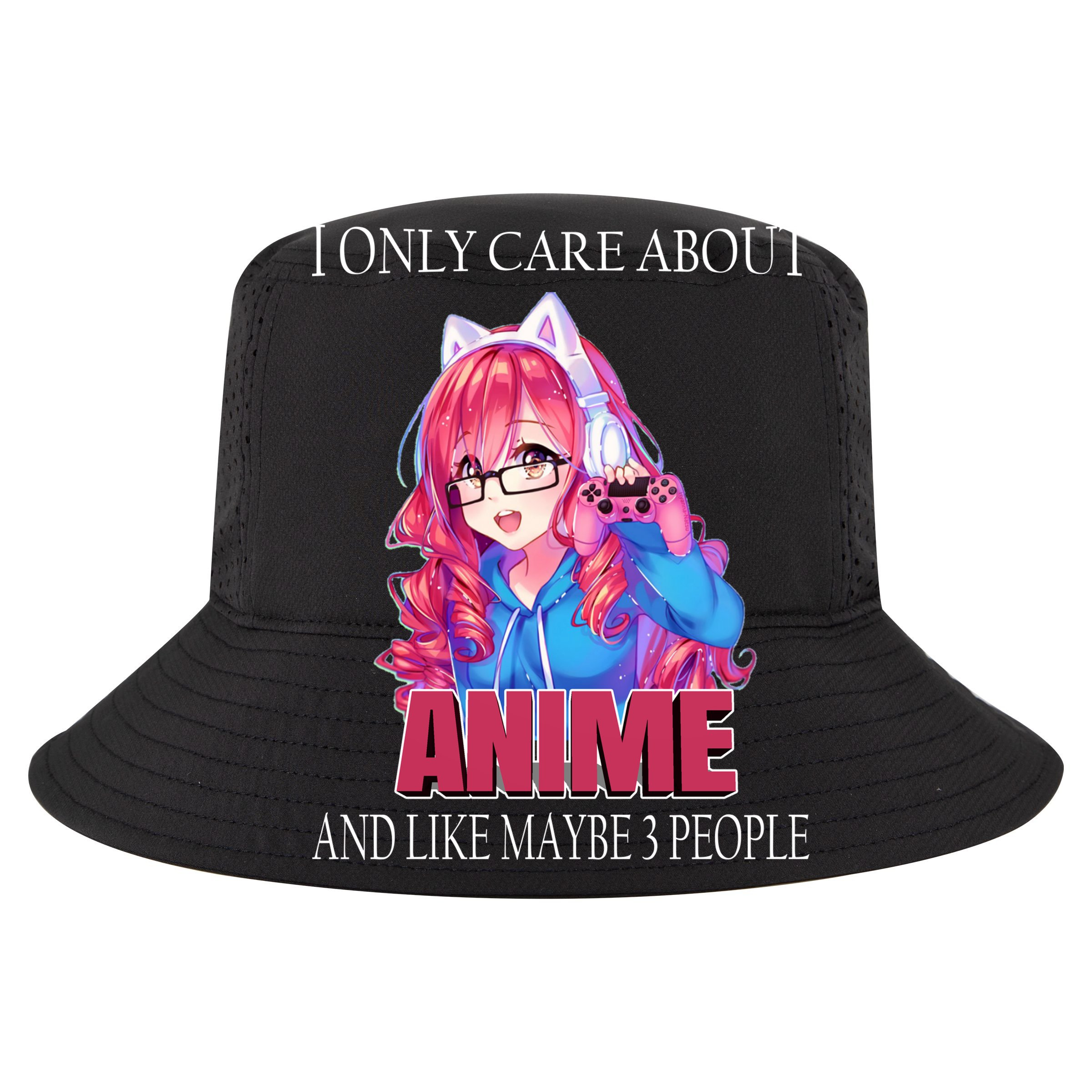 I Only Care About Anime And Like Maybe 3 People Funny Golf Towel