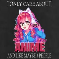 I Only Care About Anime And Like Maybe 3 People Funny Golf Towel