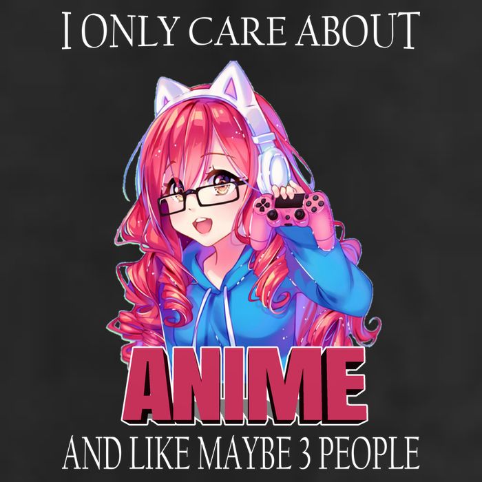 I Only Care About Anime And Like Maybe 3 People Funny Golf Towel