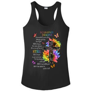 I Only Can Imagine Faith Christian Faith Jesus God Lover Gift Ladies PosiCharge Competitor Racerback Tank