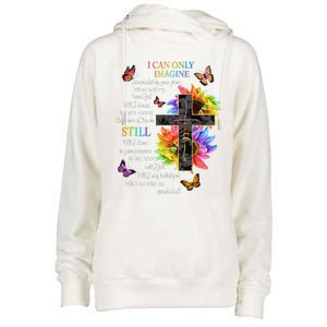 I Only Can Imagine Faith Christian Faith Jesus God Lover Gift Womens Funnel Neck Pullover Hood