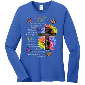 I Only Can Imagine Faith Christian Faith Jesus God Lover Gift Ladies Long Sleeve Shirt