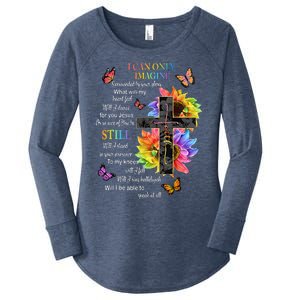 I Only Can Imagine Faith Christian Faith Jesus God Lover Gift Women's Perfect Tri Tunic Long Sleeve Shirt