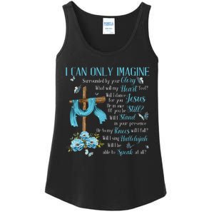 I Only Can Imagine Faith Christian Faith Jesus Ladies Essential Tank