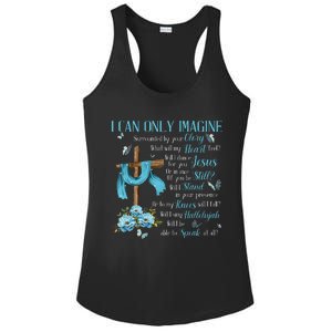 I Only Can Imagine Faith Christian Faith Jesus Ladies PosiCharge Competitor Racerback Tank