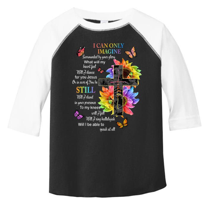 I Only Can Imagine Faith Christian Faith Jesus God Lover Toddler Fine Jersey T-Shirt