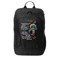 I Only Can Imagine Faith Christian Jesus God City Backpack