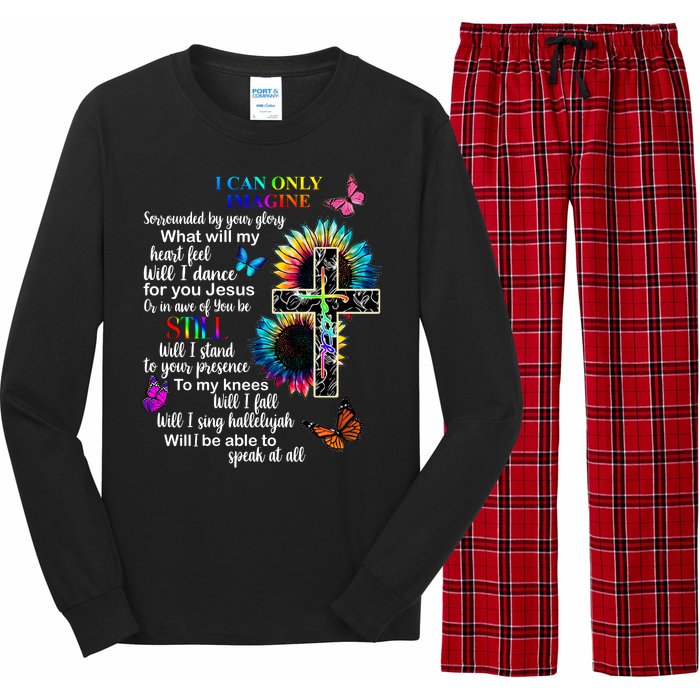 I Only Can Imagine Faith Christian Jesus God Long Sleeve Pajama Set