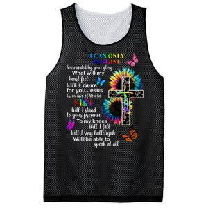 I Only Can Imagine Faith Christian Jesus God Mesh Reversible Basketball Jersey Tank