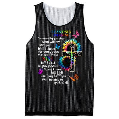 I Only Can Imagine Faith Christian Jesus God Mesh Reversible Basketball Jersey Tank