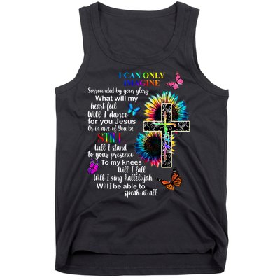 I Only Can Imagine Faith Christian Jesus God Tank Top