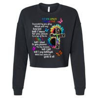 I Only Can Imagine Faith Christian Jesus God Cropped Pullover Crew