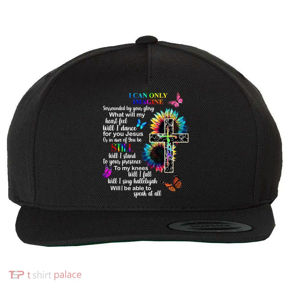 I Only Can Imagine Faith Christian Jesus God Wool Snapback Cap