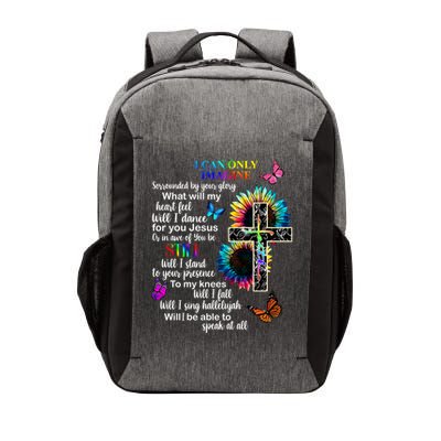 I Only Can Imagine Faith Christian Jesus God Vector Backpack