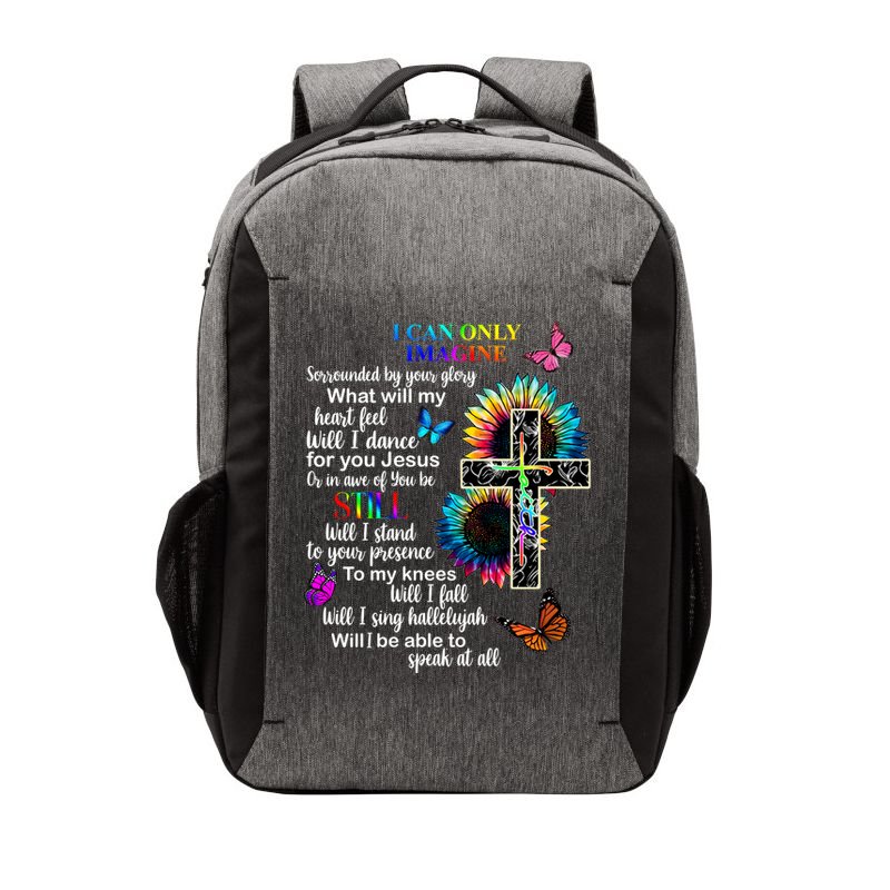 I Only Can Imagine Faith Christian Jesus God Vector Backpack