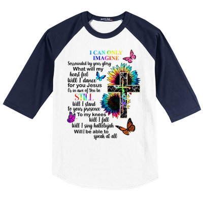 I Only Can Imagine Faith Christian Jesus God Baseball Sleeve Shirt