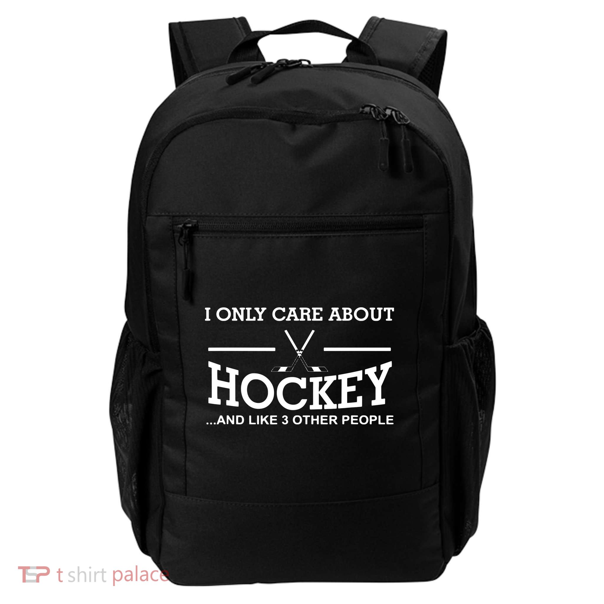 I Only Care About Hockey Gifts Idea For Sport Hockey Backpack