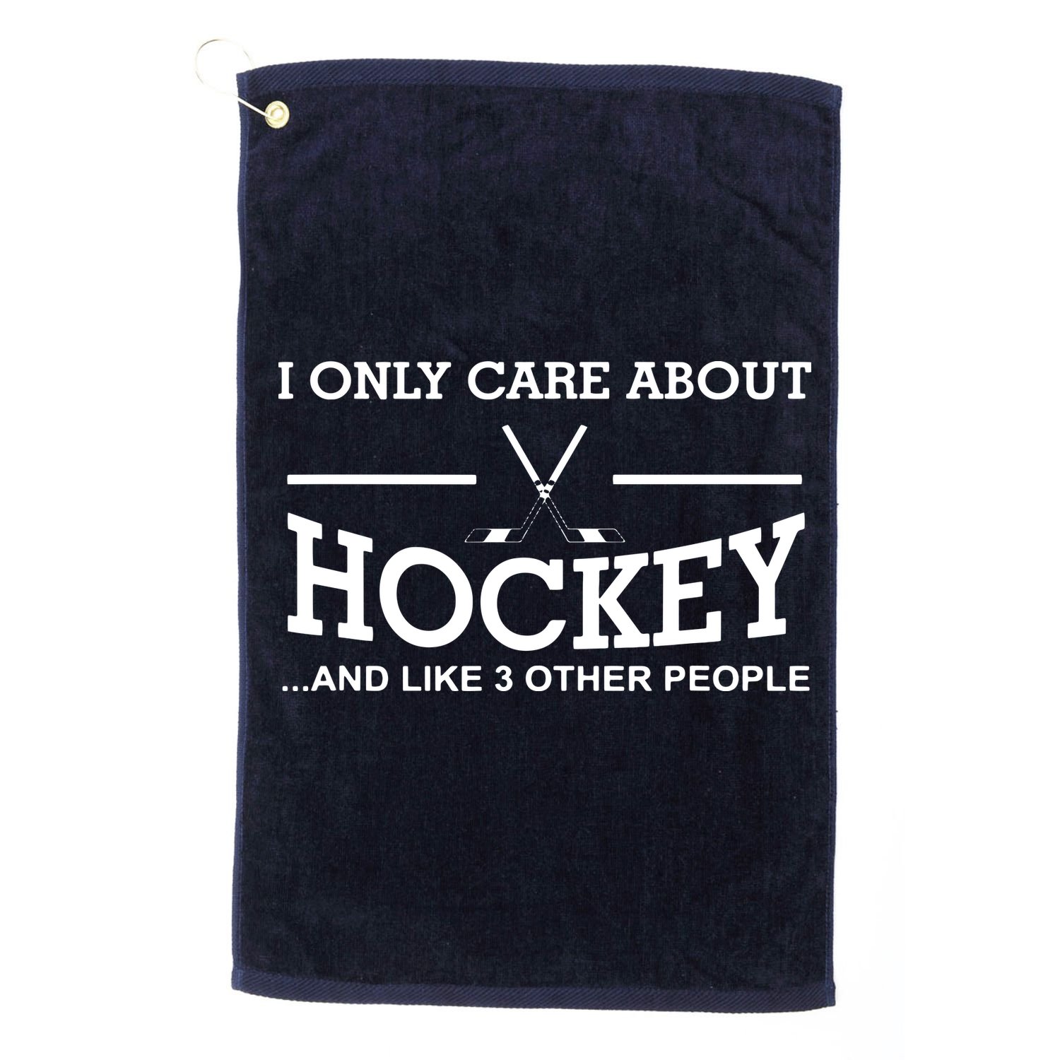 I Only Care About Hockey Gifts Idea For Sport Hockey Golf Towel