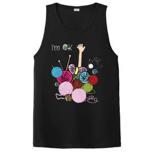 Im Ok Crochet And Knitting Funny Crocheting PosiCharge Competitor Tank