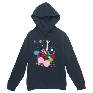 Im Ok Crochet And Knitting Funny Crocheting Urban Pullover Hoodie