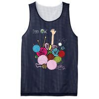 Im Ok Crochet And Knitting Funny Crocheting Mesh Reversible Basketball Jersey Tank