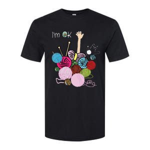 Im Ok Crochet And Knitting Funny Crocheting Softstyle CVC T-Shirt