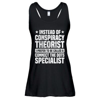 Instead Of Conspiracy Theorist I Prefer To Be Called Ladies Essential Flowy Tank