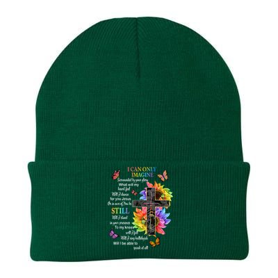 I Only Can Imagine Faith Christian Faith Jesus God Lover Knit Cap Winter Beanie