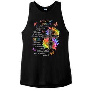 I Only Can Imagine Faith Christian Faith Jesus God Lover Ladies PosiCharge Tri-Blend Wicking Tank