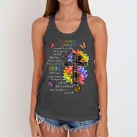 I Only Can Imagine Faith Christian Faith Jesus God Lover Women's Knotted Racerback Tank