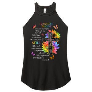 I Only Can Imagine Faith Christian Faith Jesus God Lover Women's Perfect Tri Rocker Tank