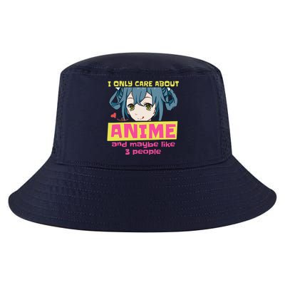 I Only Care About Anime And Like Maybe 3 People Anime Merch Cool Comfort Performance Bucket Hat