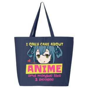 I Only Care About Anime And Like Maybe 3 People Anime Merch 25L Jumbo Tote