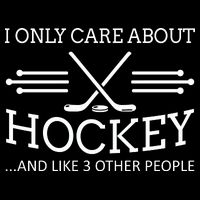 I Only Care About Hockey Gifts Idea For Sport Hockey Toddler T-Shirt