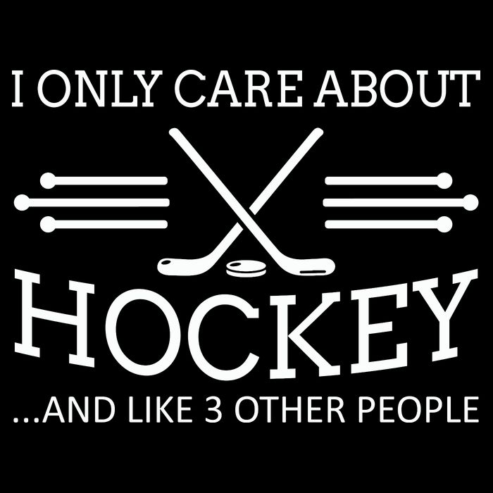 I Only Care About Hockey Gifts Idea For Sport Hockey Toddler T-Shirt