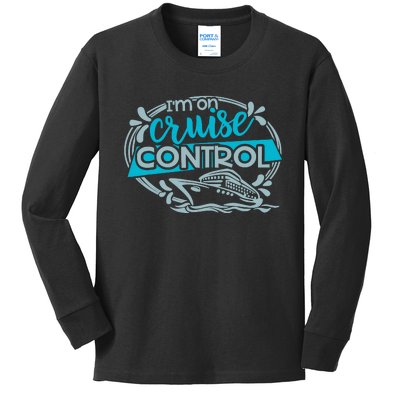 IM On Cruise Control Funny Cruising Kids Long Sleeve Shirt