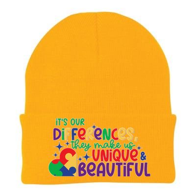 Its Our Differences They Make Us Unique And Beautiful Knit Cap Winter Beanie