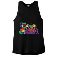 Its Our Differences They Make Us Unique And Beautiful Ladies PosiCharge Tri-Blend Wicking Tank