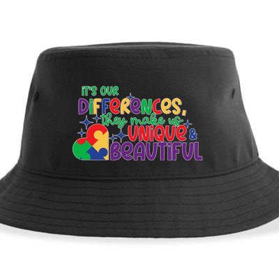 Its Our Differences They Make Us Unique And Beautiful Sustainable Bucket Hat