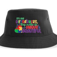 Its Our Differences They Make Us Unique And Beautiful Sustainable Bucket Hat